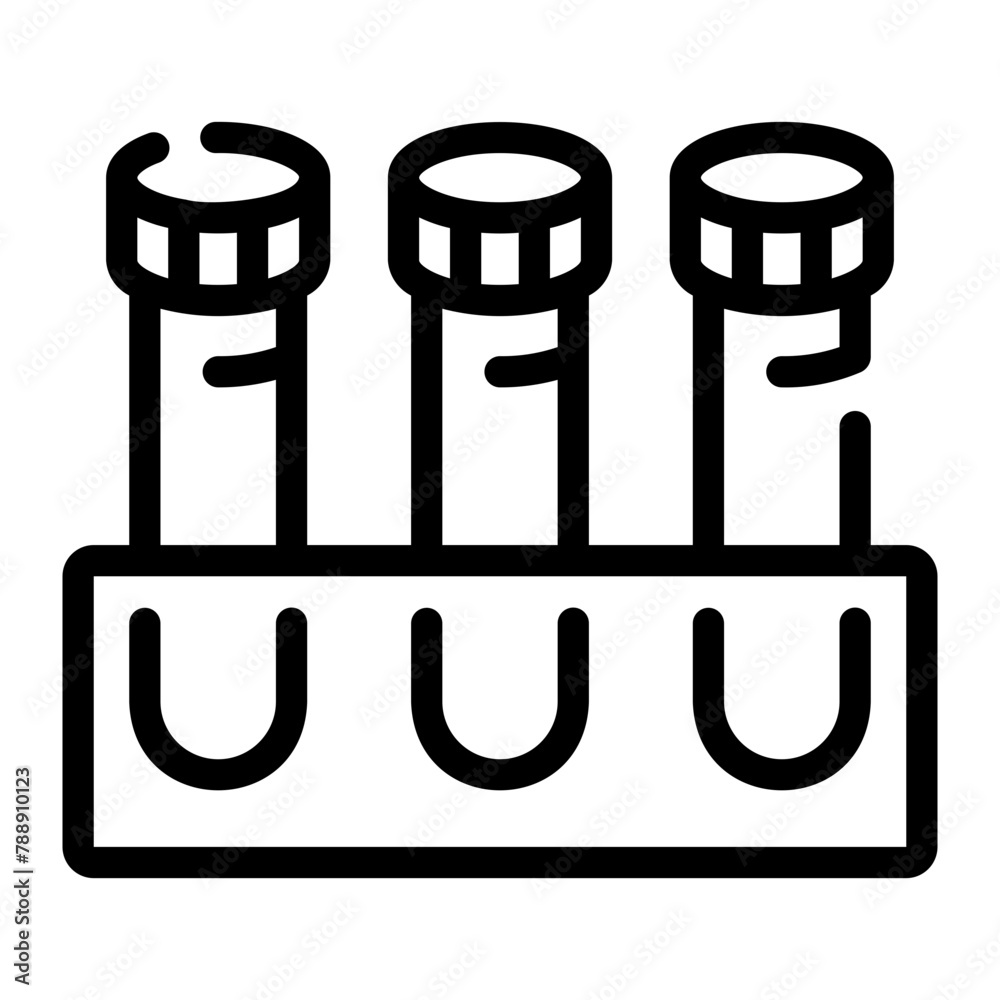 test tube Line Icon test tube Line Icon