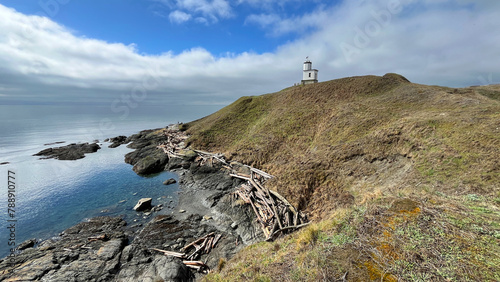 General view at Cattle Point Lighthouse, San Juan Island -  Washington photo