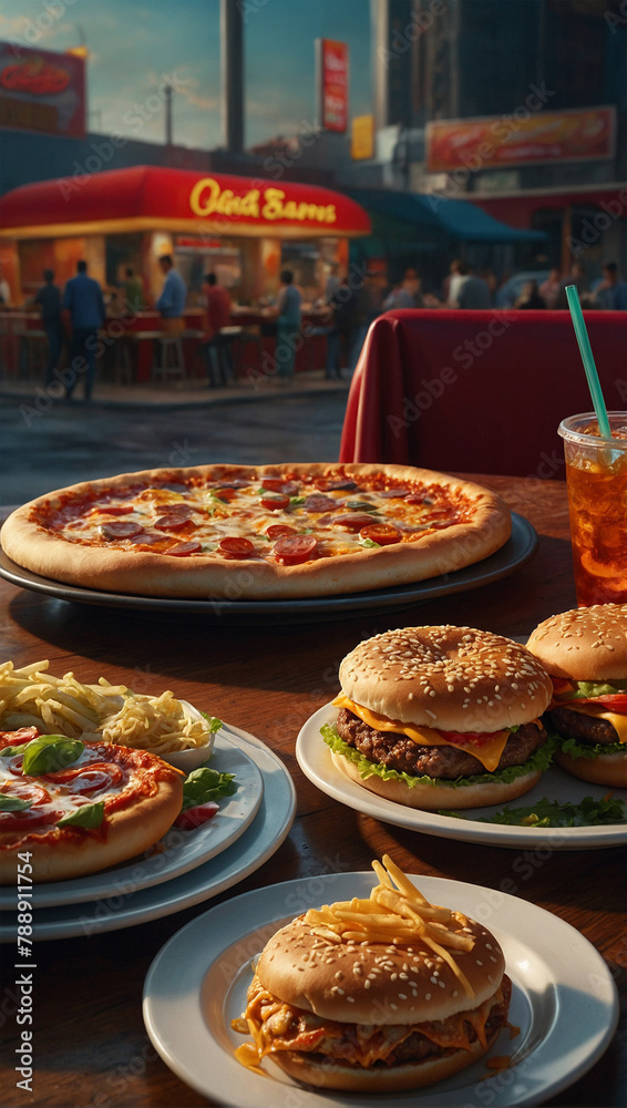 Fototapeta premium ready-to-eat food on the table 5