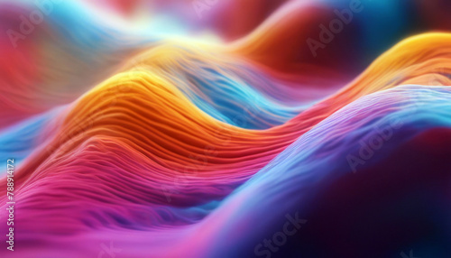 colorful liquid gradient Fluid Abstract shapes design Futuristic background Blurred wallpaper banner Color Wave three-dimensional red flow curve future