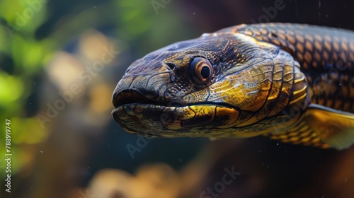 beautiful and good snakehead fish AI generated