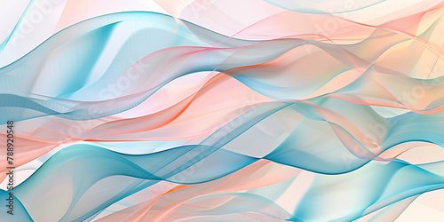 a serene stock image of an abstract geometric pattern background  with soft pastel hues and gentle curves that evoke a sense of calm and tranquility
