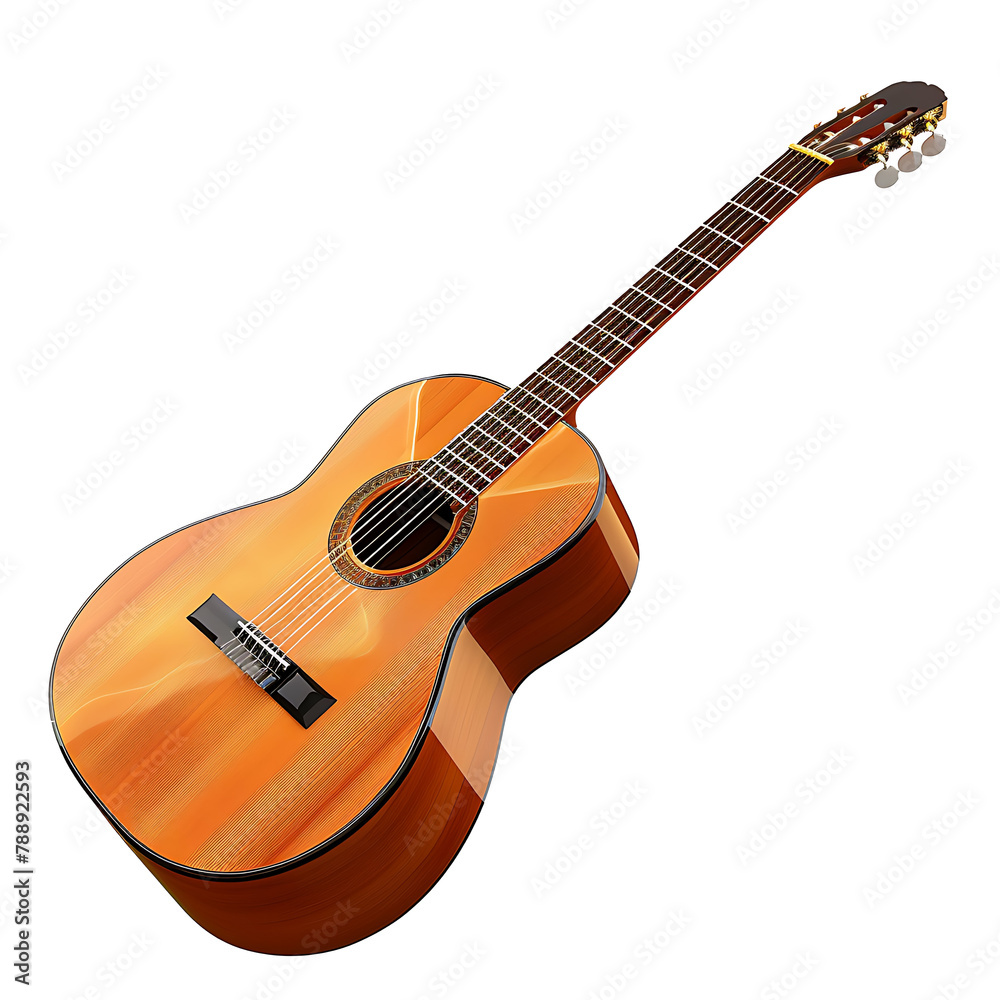 Fototapeta premium Modern acoustic guitar for theme music