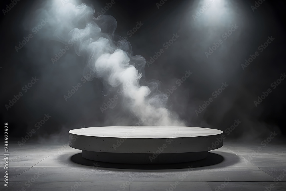 Gray_textured_concrete_platform_podium Gray_textured_concrete_platform_podium