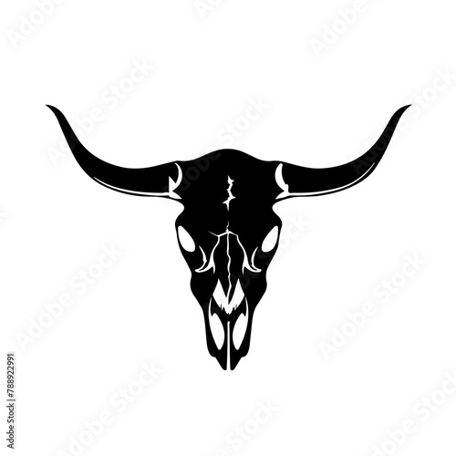 Bull skull head