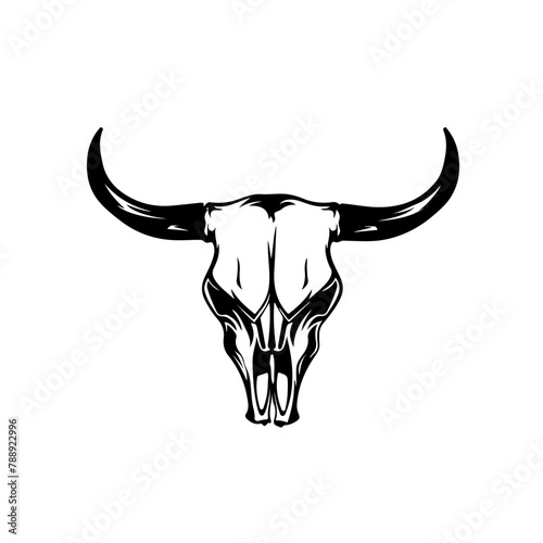 Bull skull head