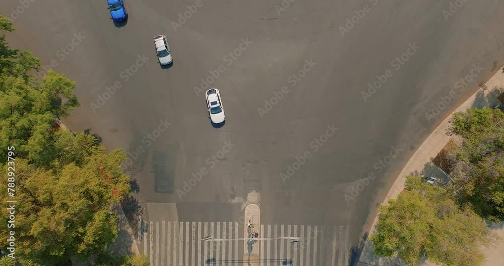Vista aérea del trafico en la ciudad de méxico