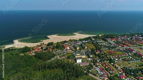 Dubai Beach In Jaroslawiec Plaza Dubaj Aerial View Poland photo