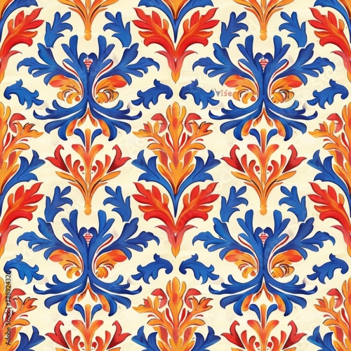 Frech style pattern seamless 