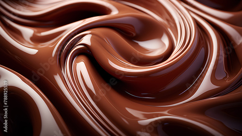 Close-up of chocolate caramel syrup.