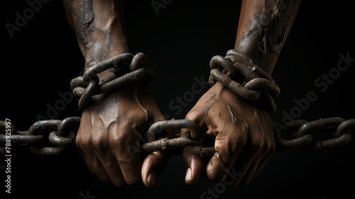 International Day of Slavery and the Abolition of Slavery August 23 Generative AI photo