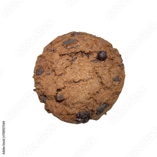 Isolated choco chips cookie (ID: 788927564)