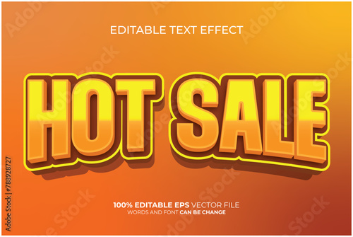 Hot Sale 3D Editable Text Effect Style