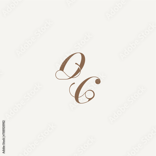 initial monogram logo wedding concept design ideas OG Luxury and Elegant letter