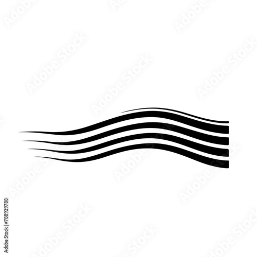 Wavy horizontal lines