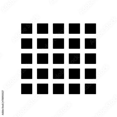 Grid of filled squares