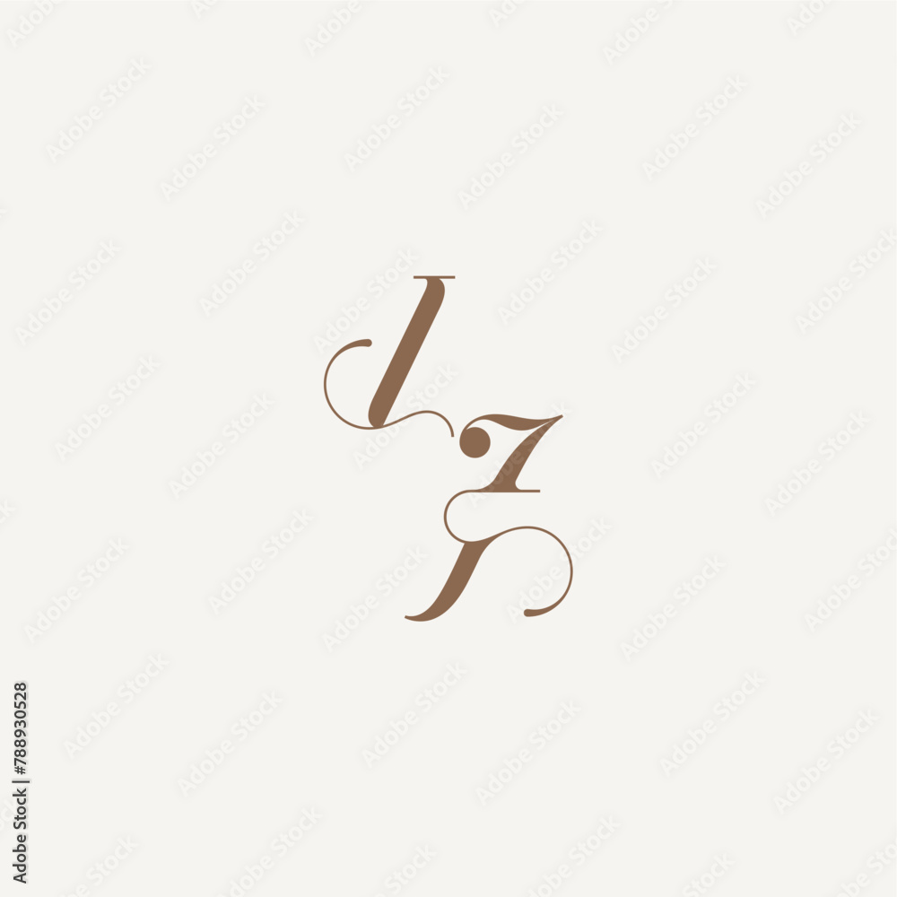 Luxury and Elegant initial monogram logo letter wedding concept design ideas IJ