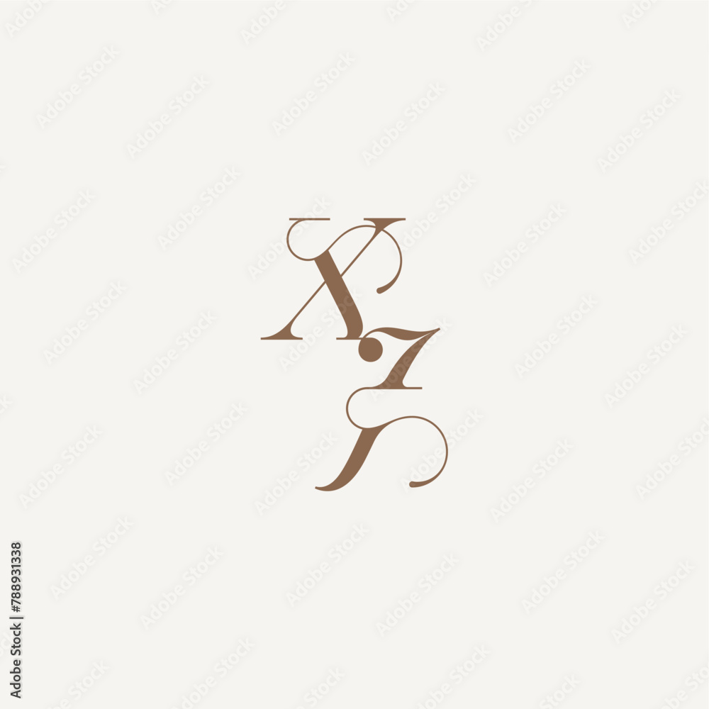 XJ letter wedding concept design ideas Luxury and Elegant initial monogram logo XJ letter wedding concept design ideas Luxury and Elegant initial monogram logo