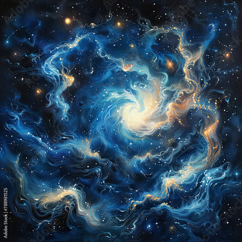 Starry Splendor  A Celestial Symphony of Artistic Space