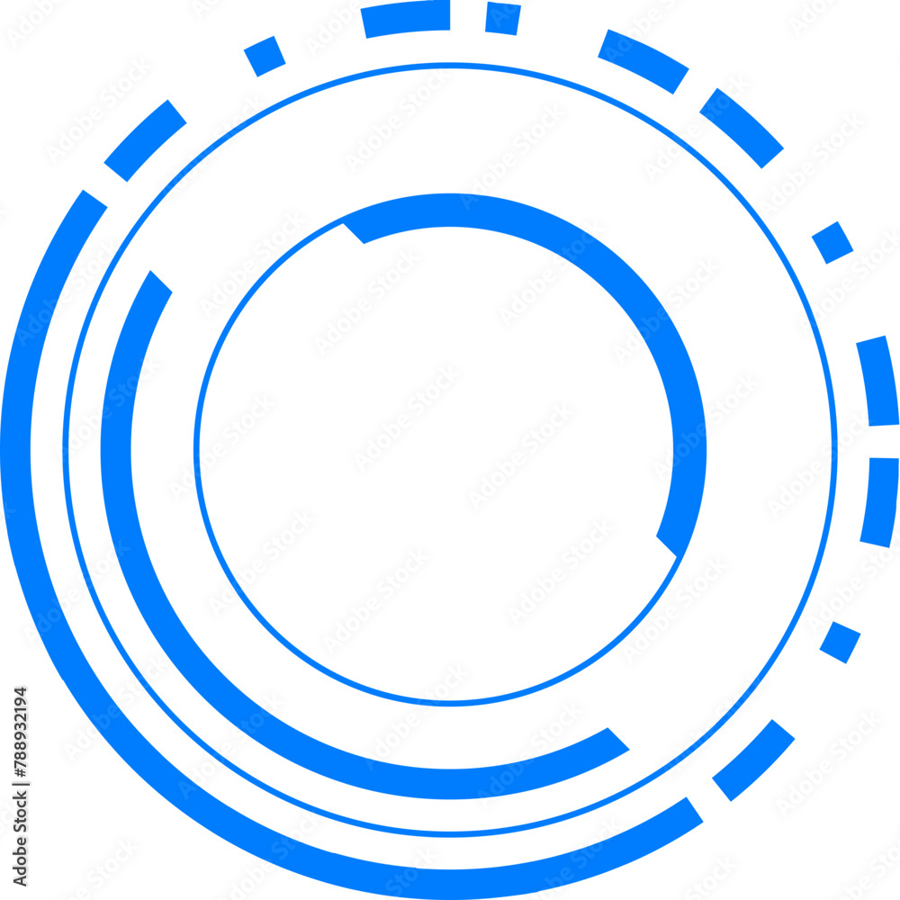 Circle Futuristic Frame