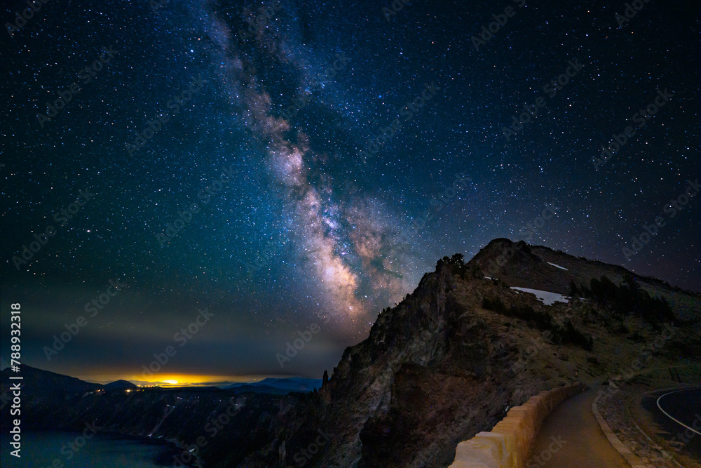 Milky Way Over Crater Lake