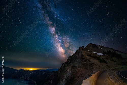 Milky Way Over Crater Lake