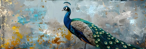 Peacock in the Pond


