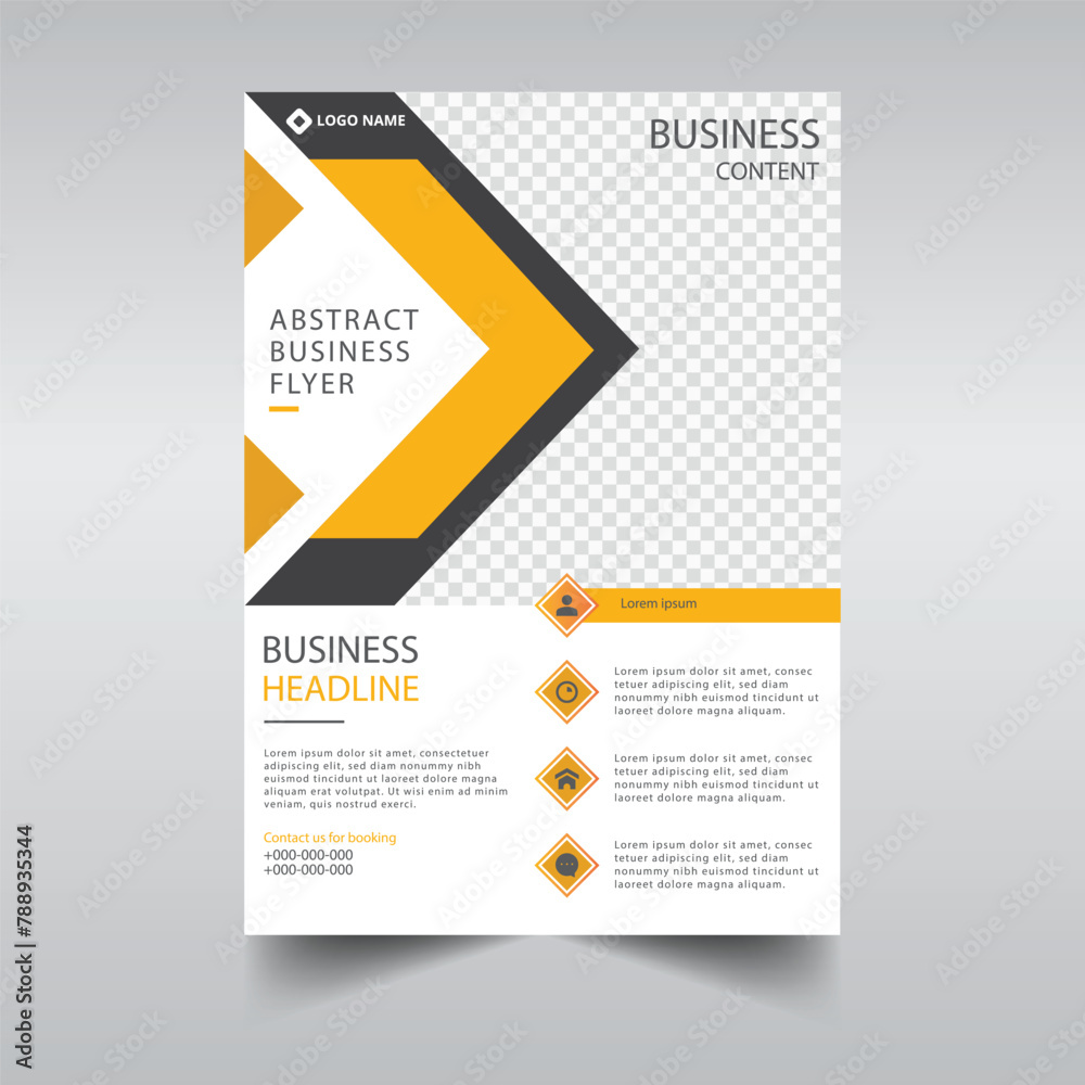 Abstract business flyer design template