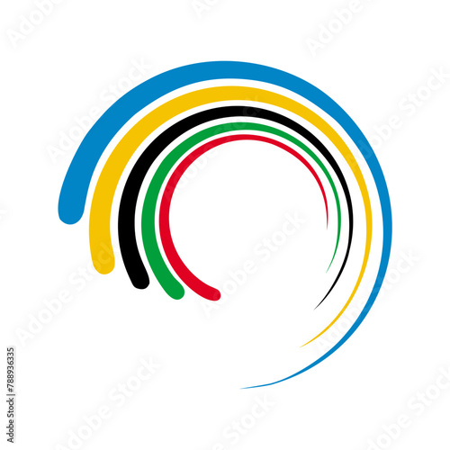 Olympic new logo design © infinity