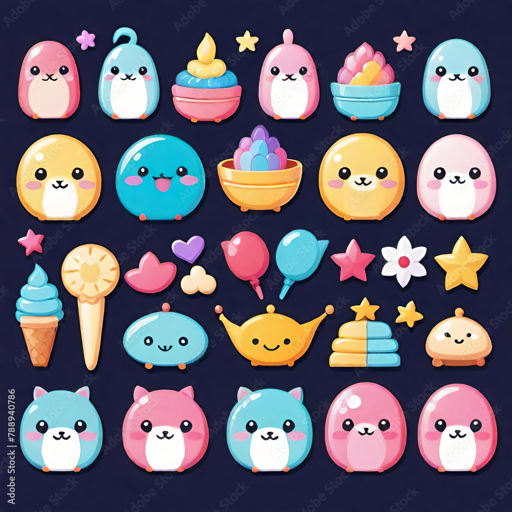 Pattern with funny monsters Pattern with funny monsters