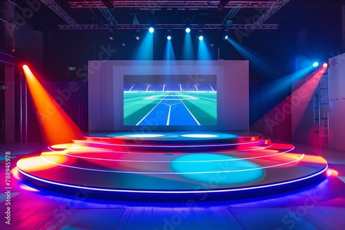 Vibrant multi-tiered circul...