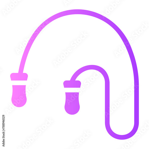 jump rope Gradient icon