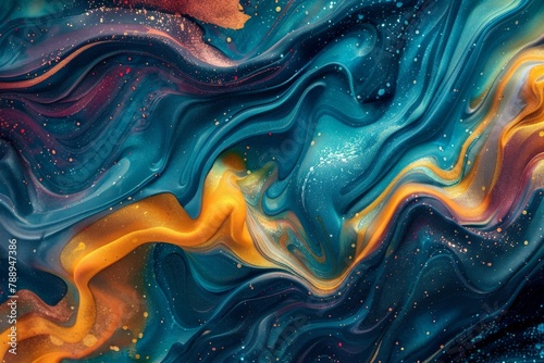 Psychedelic impressions. Vibrant abstract waves
