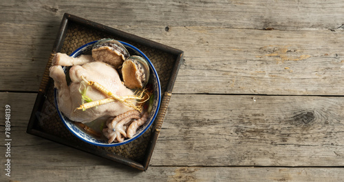 samgyetang,Ginseng Chicken Soup with Abalones © mnimage