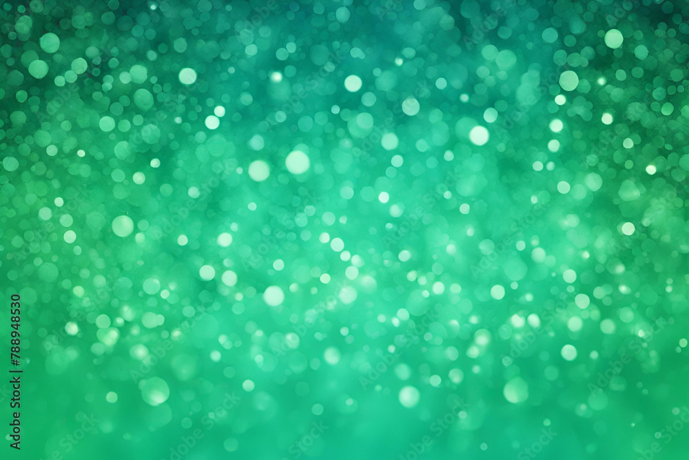 Aquamarine Green bokeh , a normal simple grainy noise grungy empty space or spray texture , a rough abstract retro vibe shine bright light and glow background template color gradient