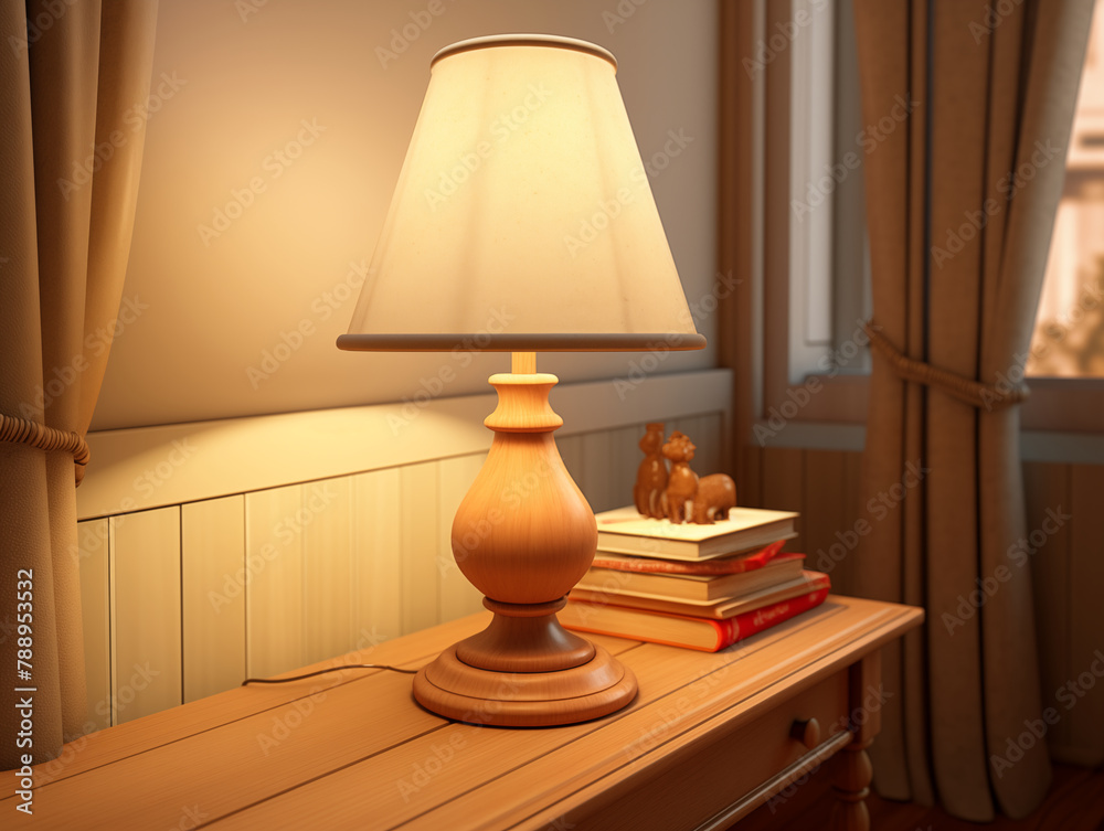 lamp on the table lamp on the table