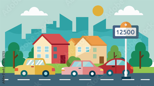 A neighborhood hosting a carpooling event to encourage residents to carpool for special occasions or events.