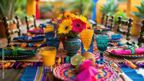 Vibrant and traditional table decorations to liven up your Fiesta celebrations