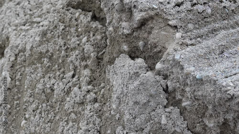 Pile of gravel with shovel Pile of gravel with shovel