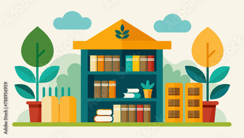 A public library with a dedicated seed library section featuring a range of seed catalogs and educational resources for anyone interested in