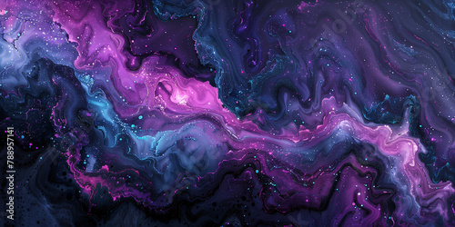 Draw inspiration from natural phenomena such as auroras and solar flares to inform the color palette and texture of your abstract galaxy design, infusing it with an otherworldly luminosity and vibranc photo