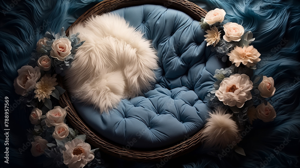 custom made wallpaper toronto digitalBackdrop for newborn baby photography.