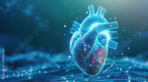 Computer Generated Human Heart photo