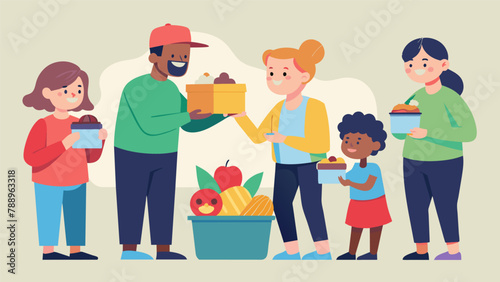 A heartwarming display of generosity as those with an abundance of food offer togo boxes for those who may not have as much.