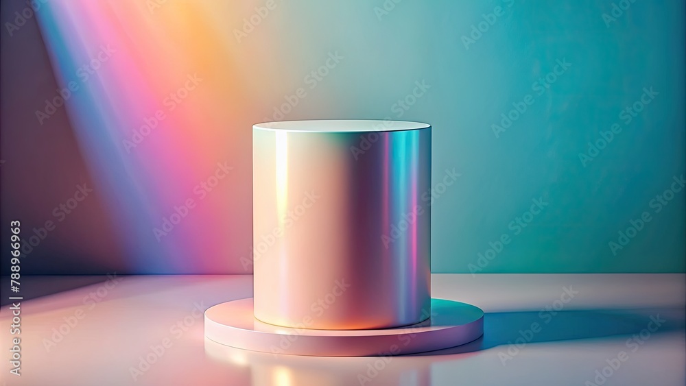 Minimal scene with podium for product presentation. Abstract background.