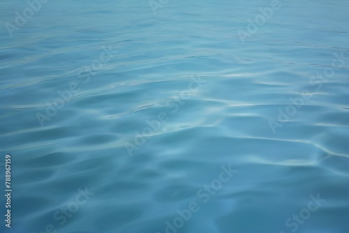 Calm surface of light blue water as a background Generative AI