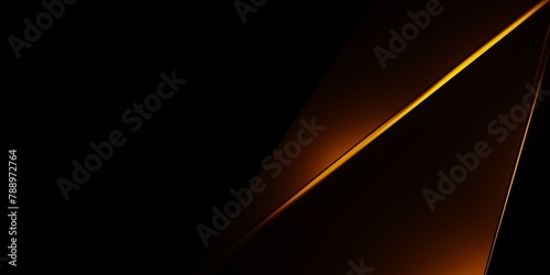 3d rendering orange black abstract geometric background. Scene for advertising, cosmetic, technology, showcase, banner, game, e-sport, business, modern, luxury. Sci-Fi illustration. Product display