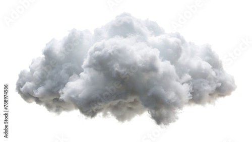 Cutout clean white cloud transparent backgrounds special effect 3d illustration