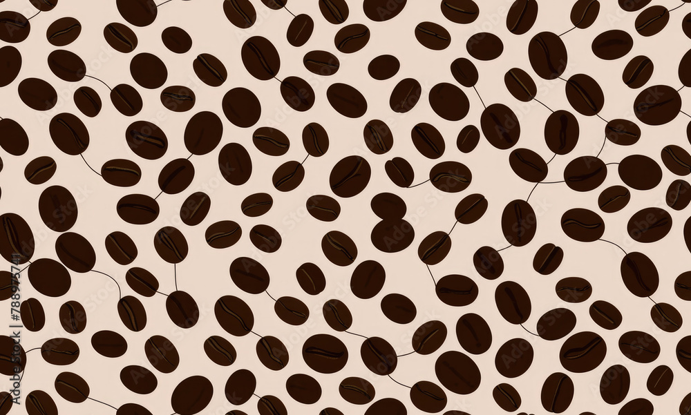 Coffee. Geometric pattern. Abstract seamless pattern. AI generated. Coffee. Geometric pattern. Abstract seamless pattern. AI generated.