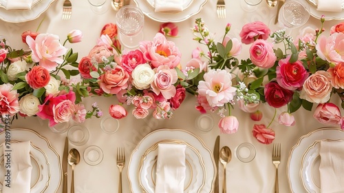 Elevate special occasions like Valentine s Day Mother s Day and Women s Day with a festive table adorned with elegant place settings delicate cutlery and beautiful floral arrangements creat